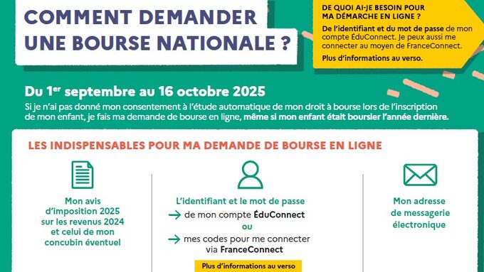 Demande bourse lycée, si je n’ai pas donné mon consentement 