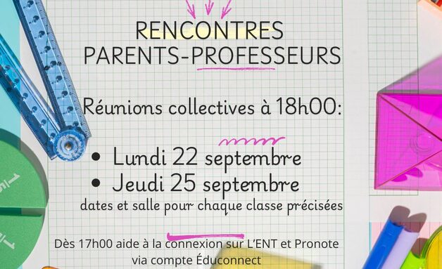 rencontres praents professeurs 